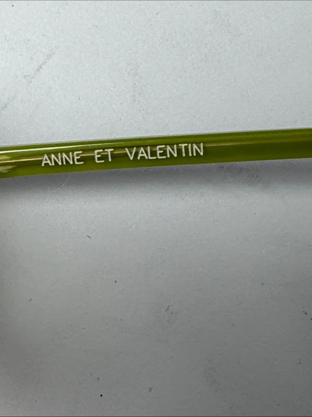ANNE ET VALENTIN Tortoiseshell Pale Green Slight Cat-Eye Glasses Made in France